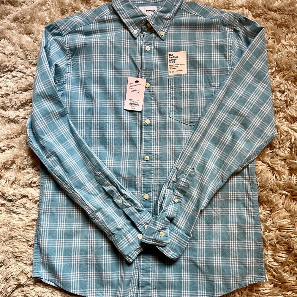 Mens Perfect Shirt Length, Wear Tucked Or Untucked, Stretch Fabric, Supersoft